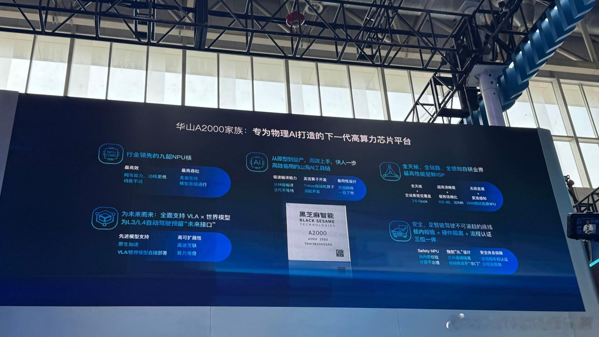 舱驾融合是今年的热门主题之一，黑芝麻智能在今年北京车展上展出了他们在23发布的舱