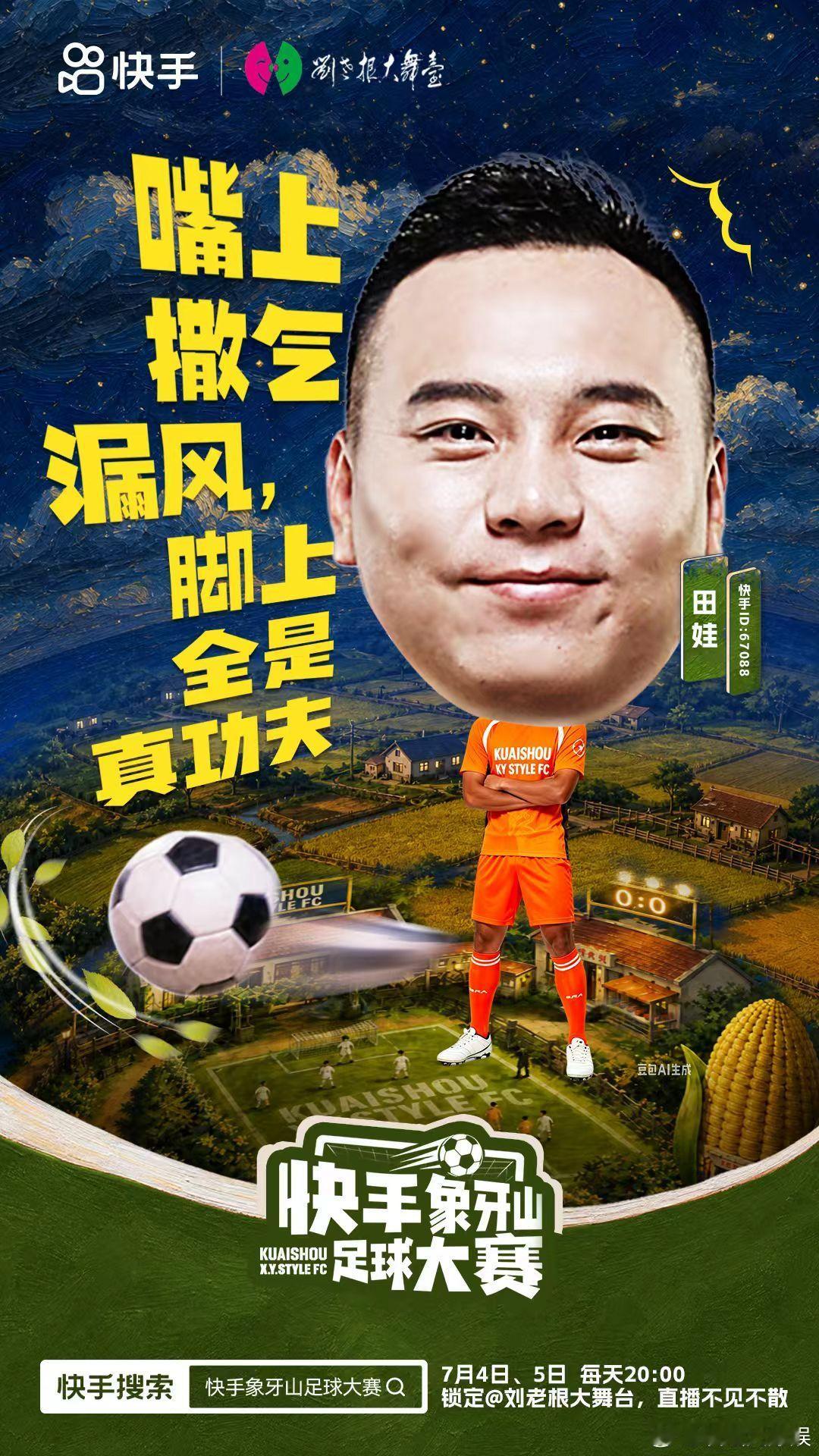 象牙山足球大赛象牙山足球狂欢重磅上线，参赛完整阵容新鲜出炉，喜剧选手赛场同台较量