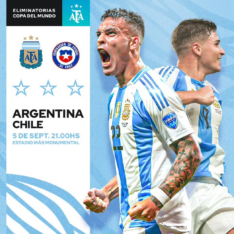 南美区世预赛阿根廷🇦🇷VS智利🇨🇱国米队长劳塔罗首发#劳塔罗# ​​​