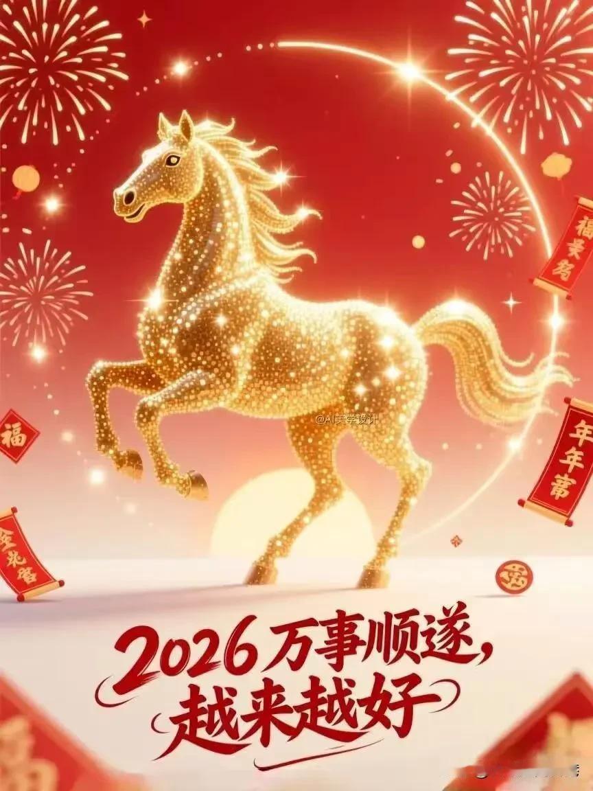 👊2026，让我们策“马”奔腾，共享人世繁华，对酒当歌，唱出心中喜悦，轰轰烈烈