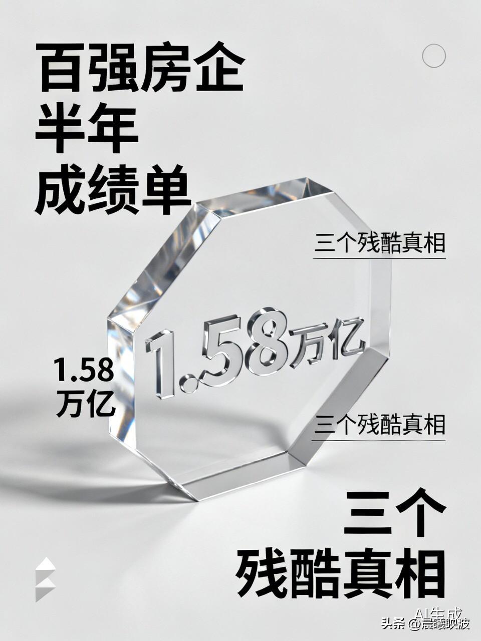 百强房企半年成绩单出炉：1.58万亿里藏着三个残酷真相，有人已悄悄上岸

  楼