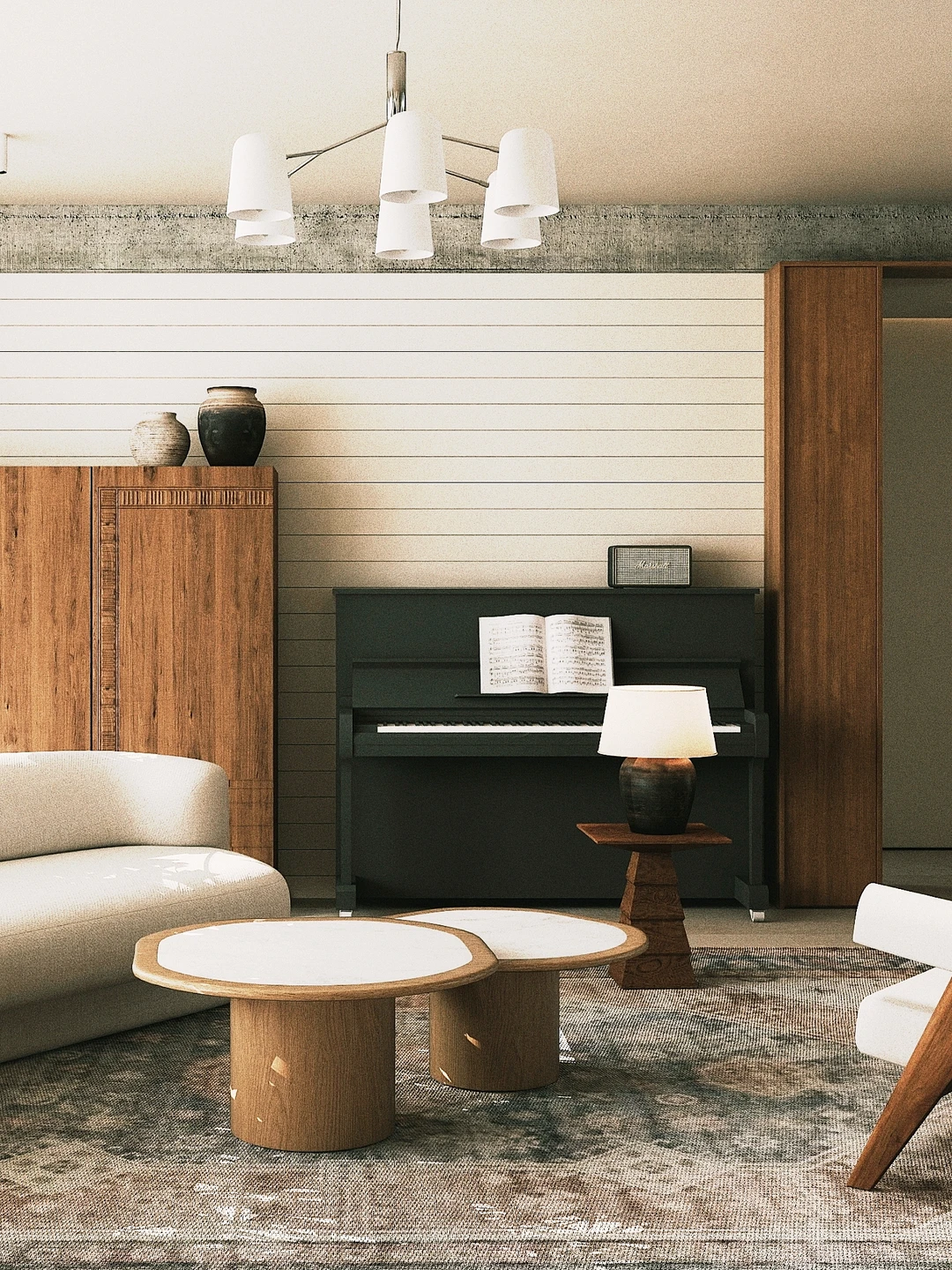 自然系的复古主义新家，新案的一些过程稿