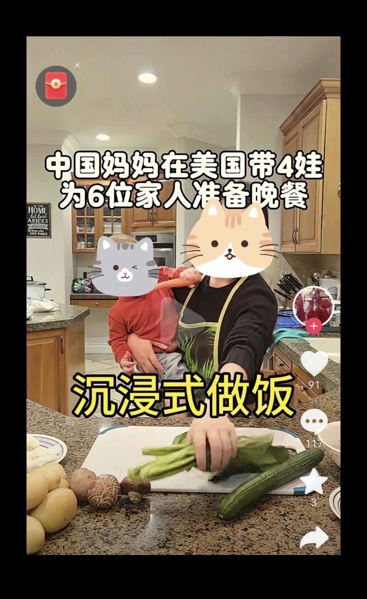 一位远嫁到美国的中国女子，在和她的白人丈夫结婚后，共生育了四个混血儿，她每天特别