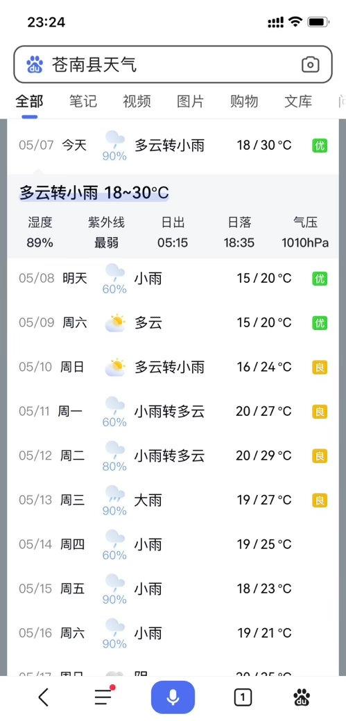 十点多下雨了☔️，这点22度还很闷燥🔥，明天二十度，后天18度冷空气了要凉快了