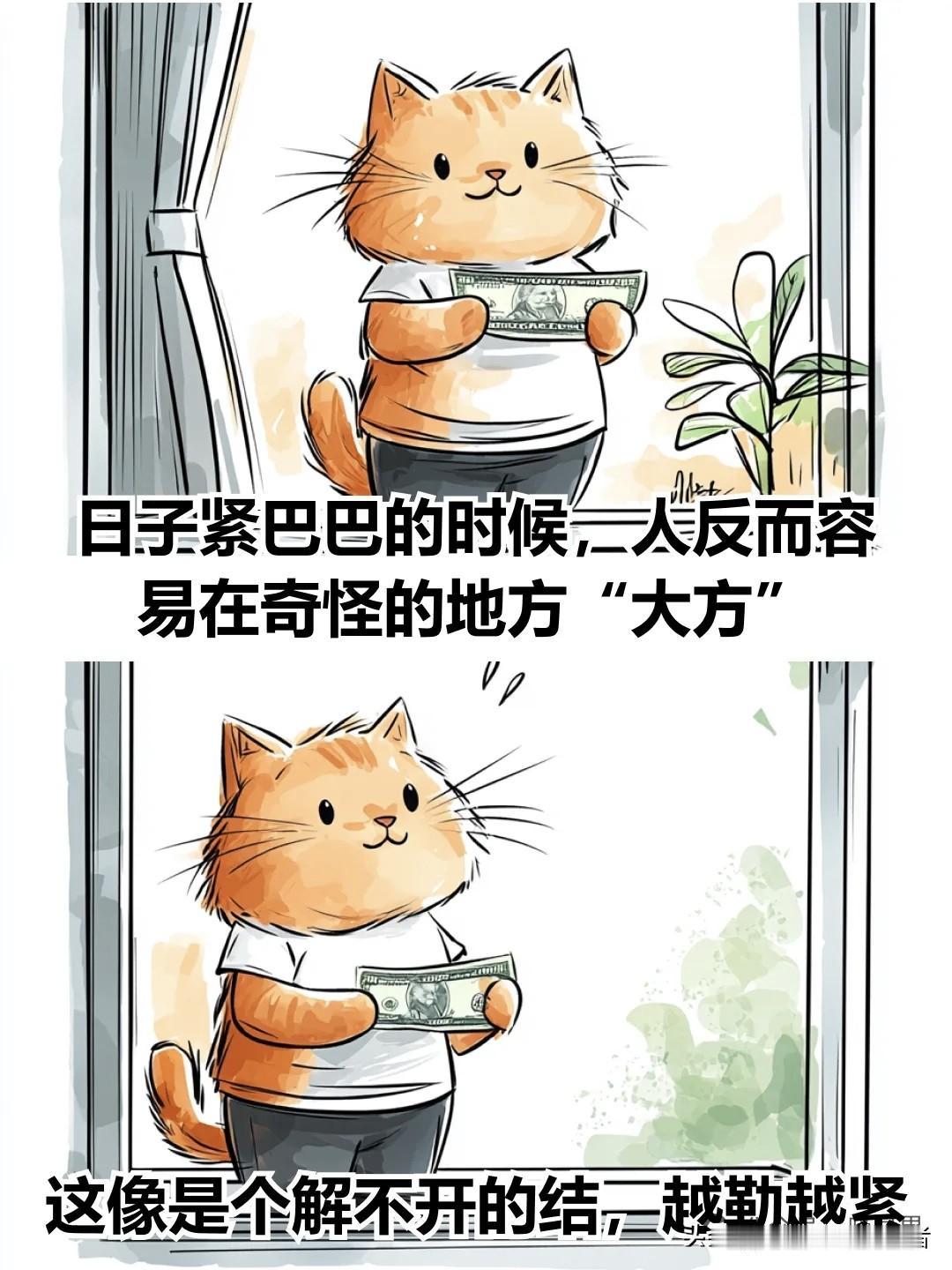 治愈漫画 I 越穷的人，越喜欢在这3件事上大方，结果越来越穷漫画治愈心灵 温柔治