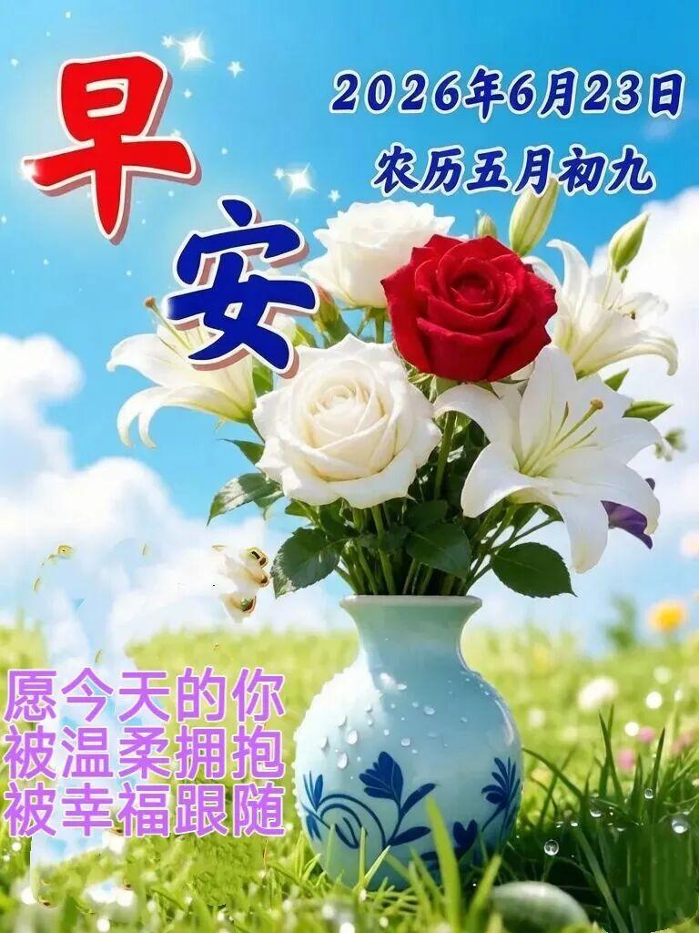 🌹🍵☀️晨风轻拂着小轩窗，周二闲暇着迎来了夏日的悠长。院里有青枝点缀出一片生