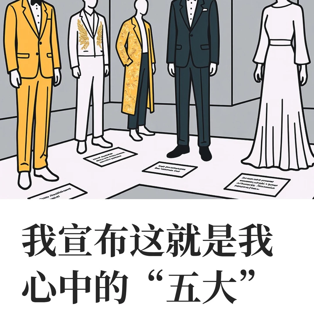 五位男模登上杂志封面。