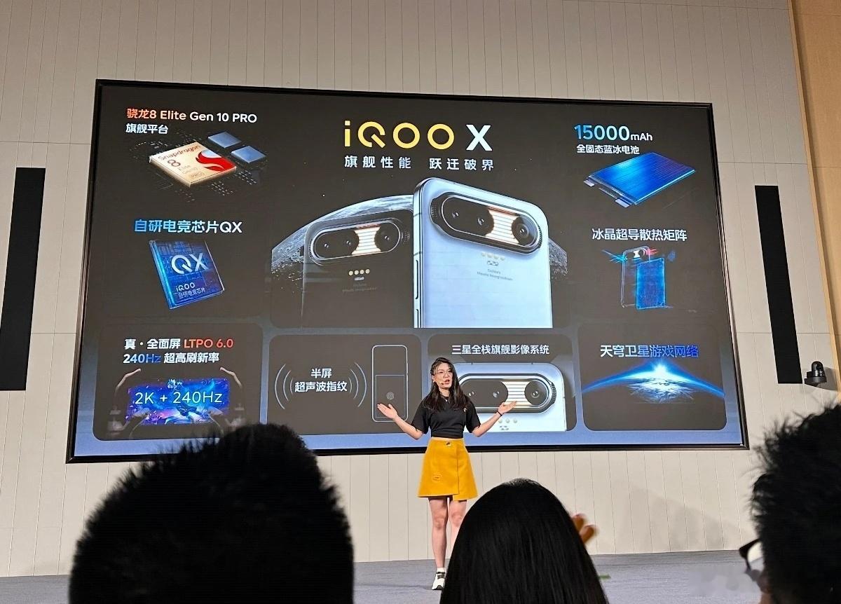 iQOO X 概念机15000 毫安固态电池7 英寸  2K 240hz 刷新率