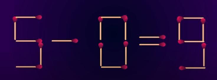 眼前这道由火柴棒组成的算式 “17 + 9 = 9” 显然并不成立。现在，属于你