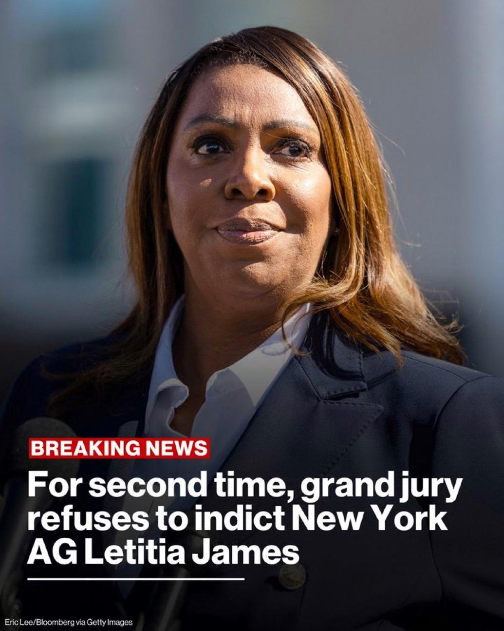 据消息人士透露，弗吉尼亚州的一个联邦大陪审团一周内第二次拒绝起诉纽约州总检察长莱