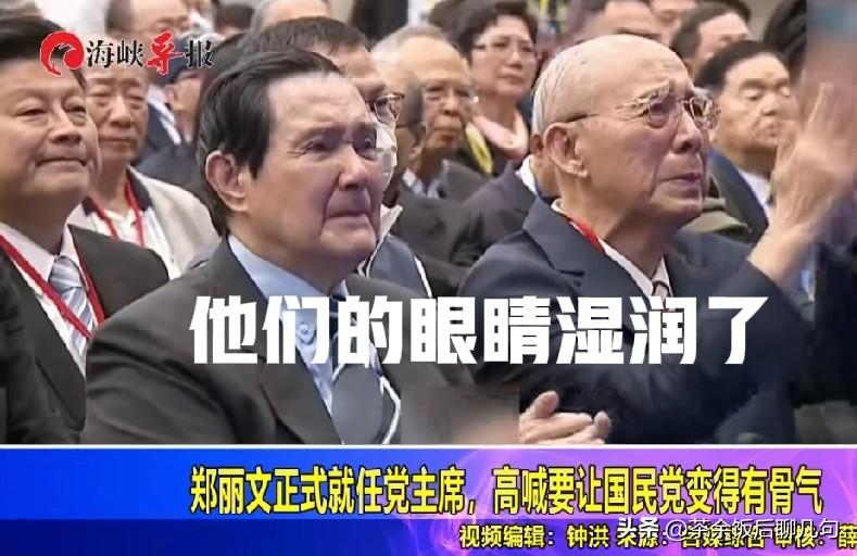 郑丽文演讲绝对是高手，能把国民党前主席马英九感动得留下眼泪。

今天就职典礼，国