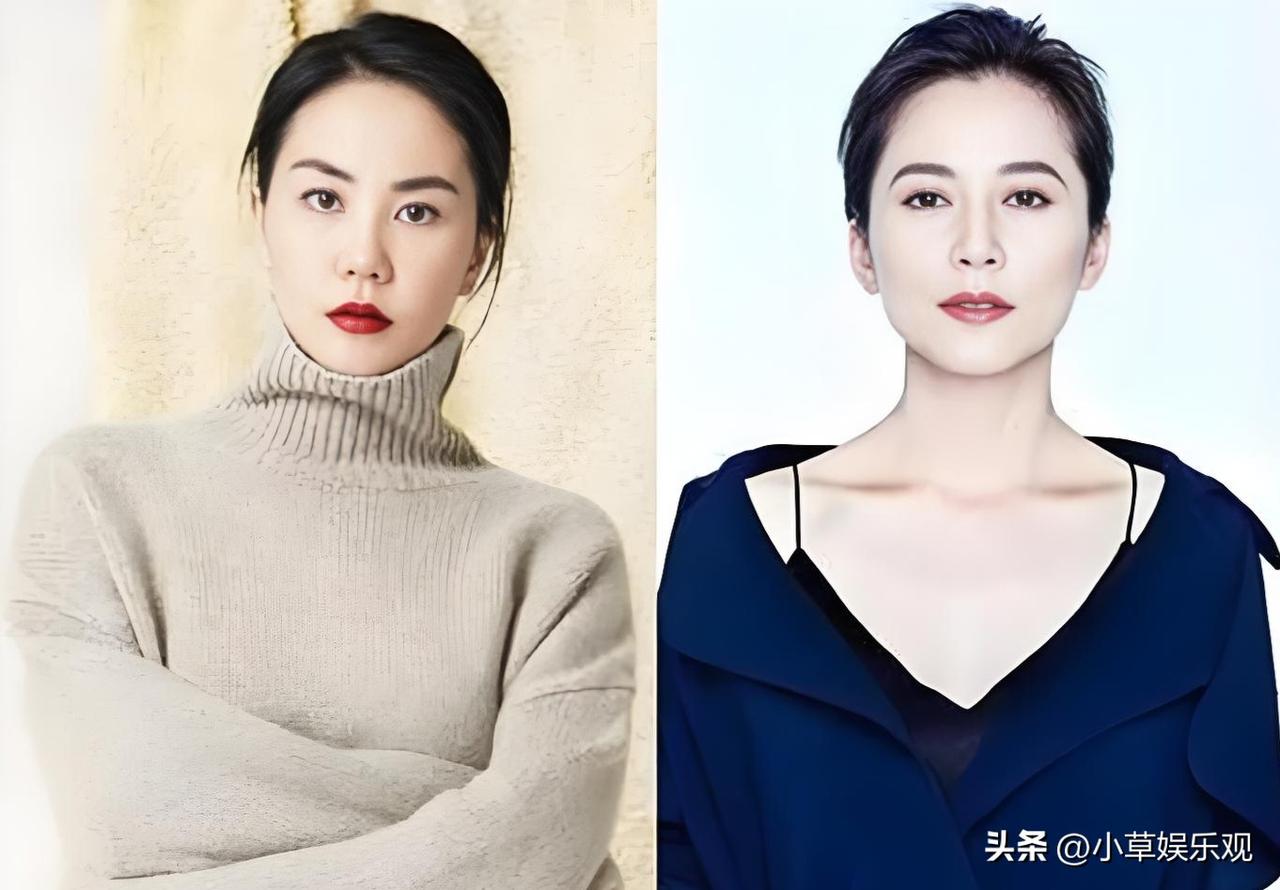 两位大女主同框，不是争奇斗艳，而是松弛得像在家楼下吃顿便饭。王菲扎丸子头等俞飞鸿