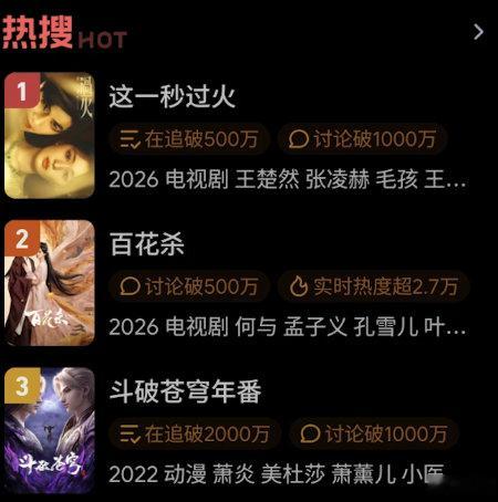 百花杀周一二三就更新一集，不知道是怎么考虑的，为了给其他剧让热度吗？ 