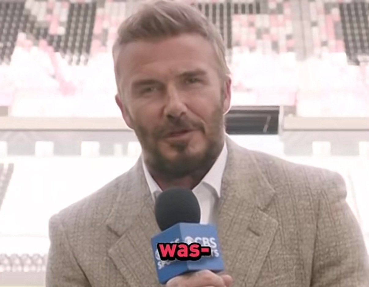 贝克汉姆：“当你想要签下这项运动史上最优秀、最伟大的球员时，那便是最大的挑战；签