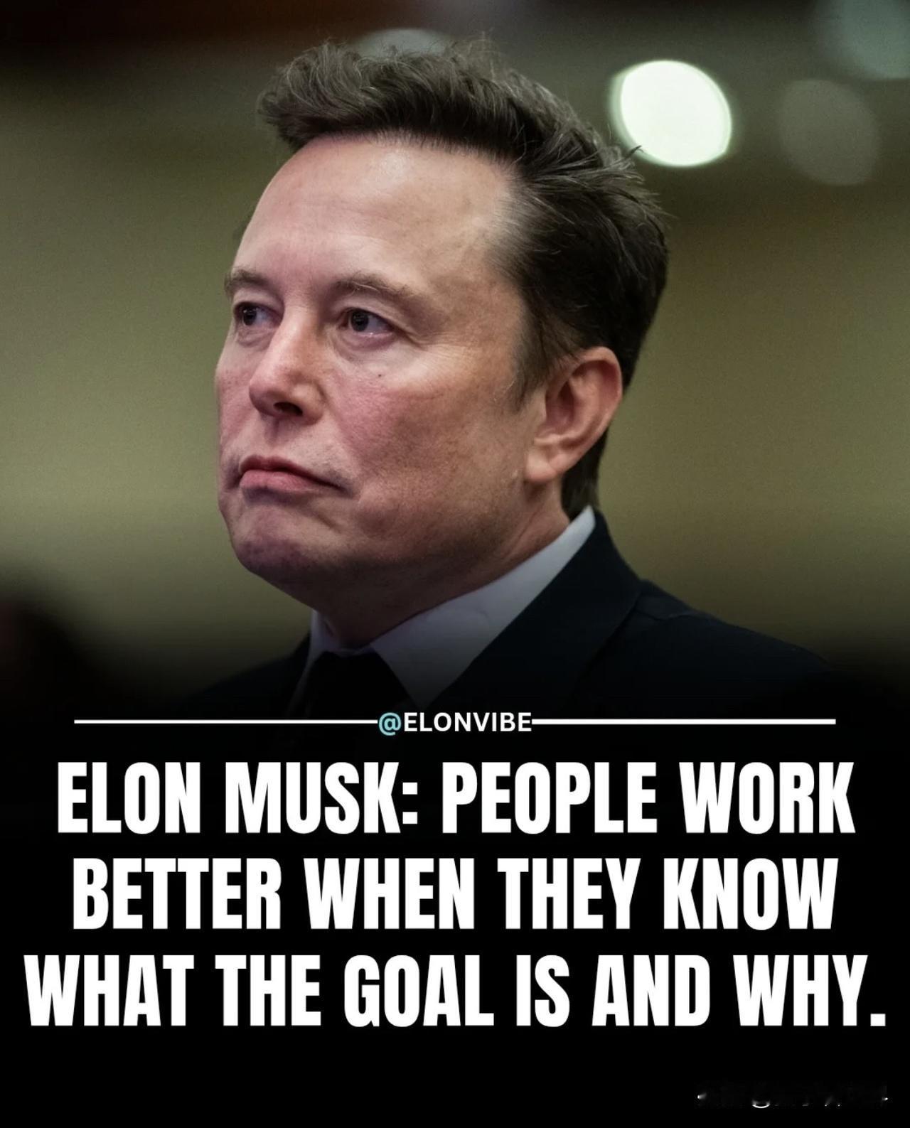 Elon Musk observed that "people work bet