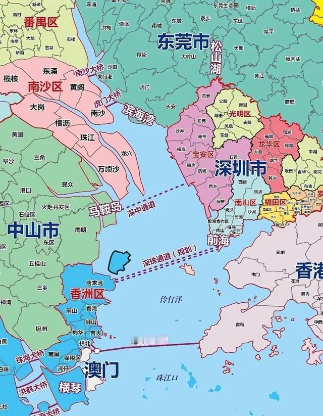 看看珠三角这基建力度，怪不得人都跑那边了。
粤港澳大湾区这几年基建搞得热火朝天，