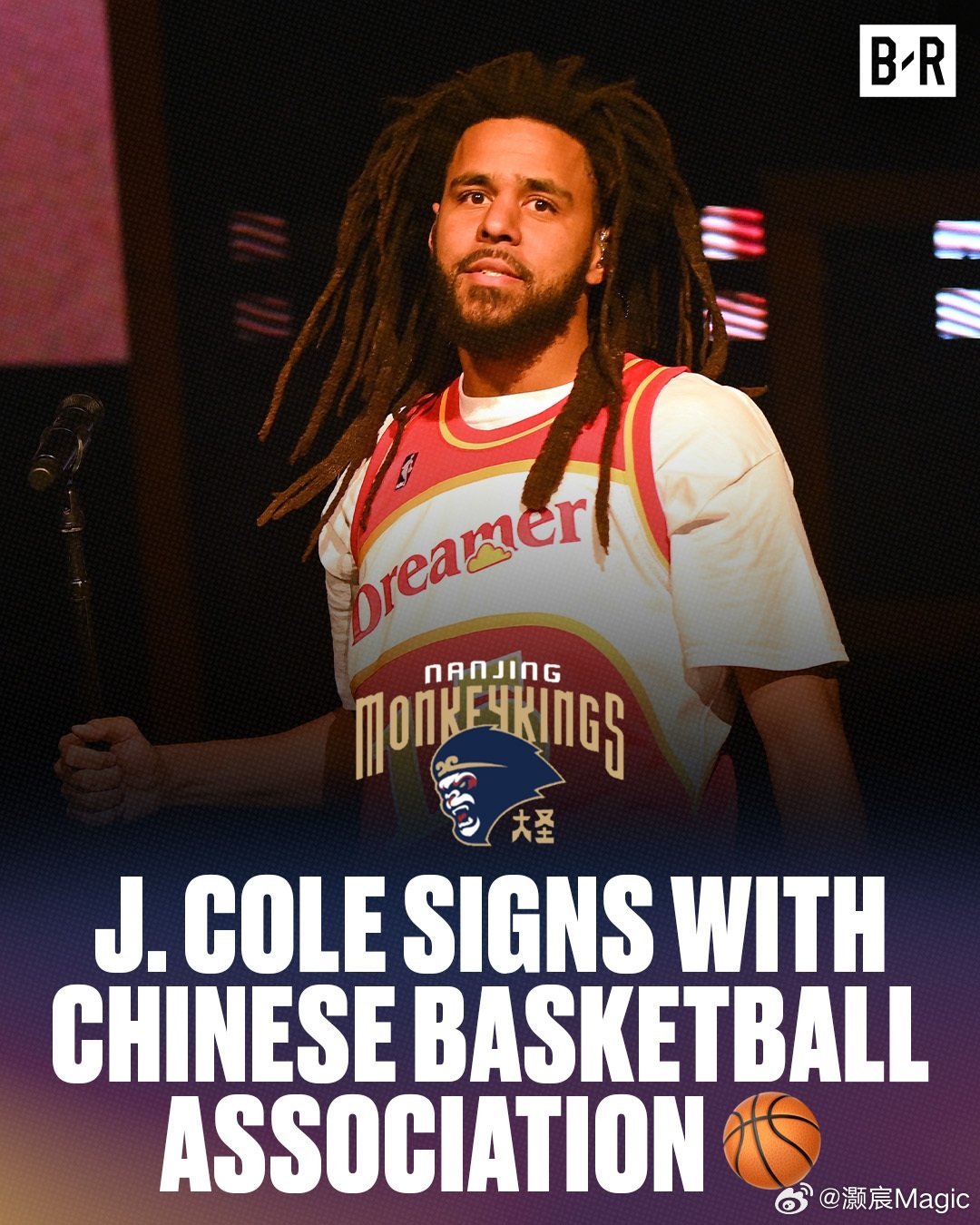 Shams：著名说唱歌手J.Cole签约南京同曦 ，将征战CBA！这位多次获得格