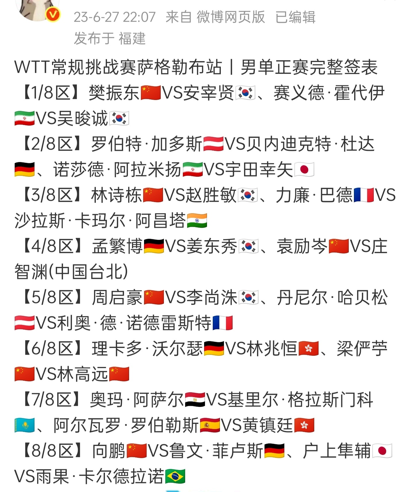 2023年千里迢迢奔赴萨格勒布，王楚钦单打世排第二竟然没有单打资格只把他当驴使唤