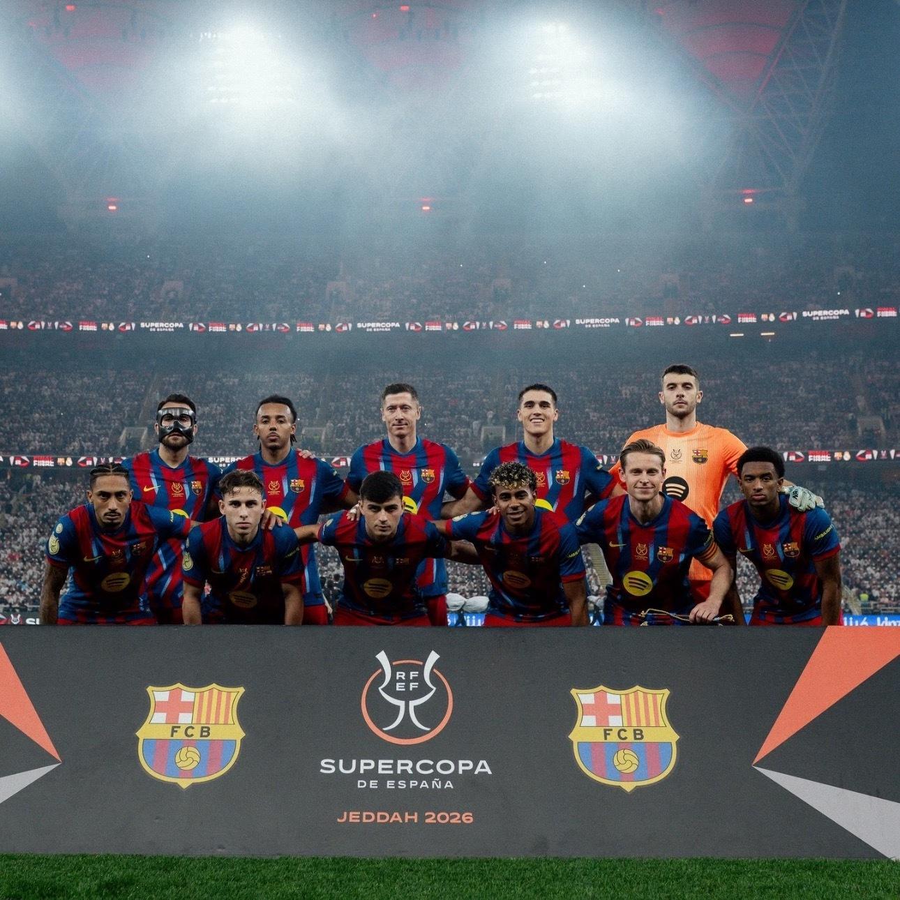 巴萨前瞻：冲击西甲10连胜+双杀皇家社会 亚马尔对决久保健英北京时间1月19日凌