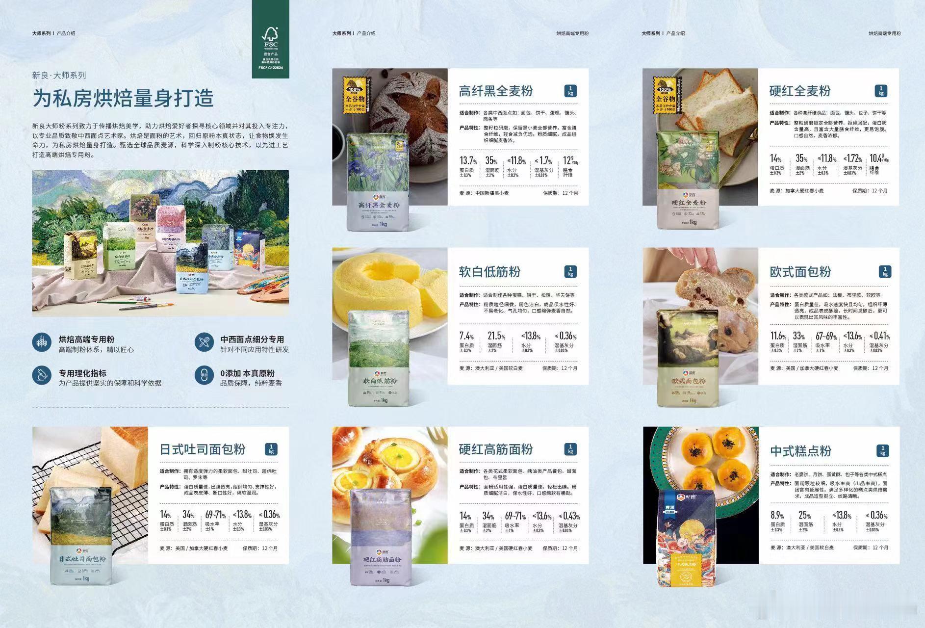 新良大师粉系列，618返场。这个系列的面粉细腻，做烘焙效果超好。中秋快来囤面粉～