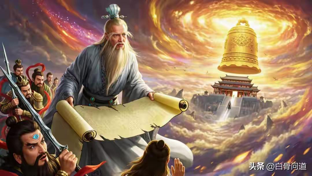 姜子牙撕榜惊三界，道祖长跪悟无为
 
第一章 裂榜破序，金钟鸣穹
 
封神台上，