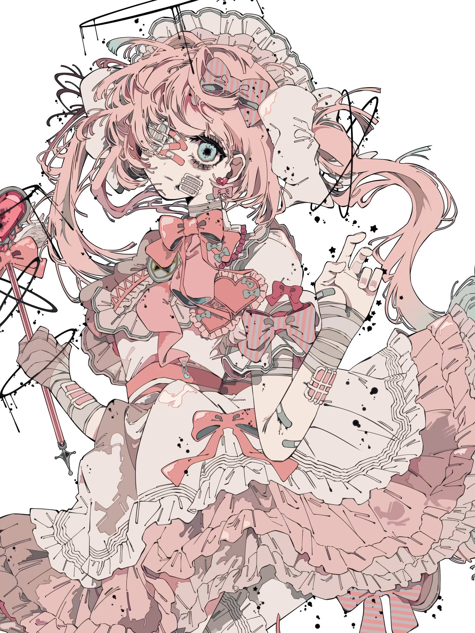 盛夏壁纸大放送动漫仲夏狂欢季画师：10_4angel 的反差美学 