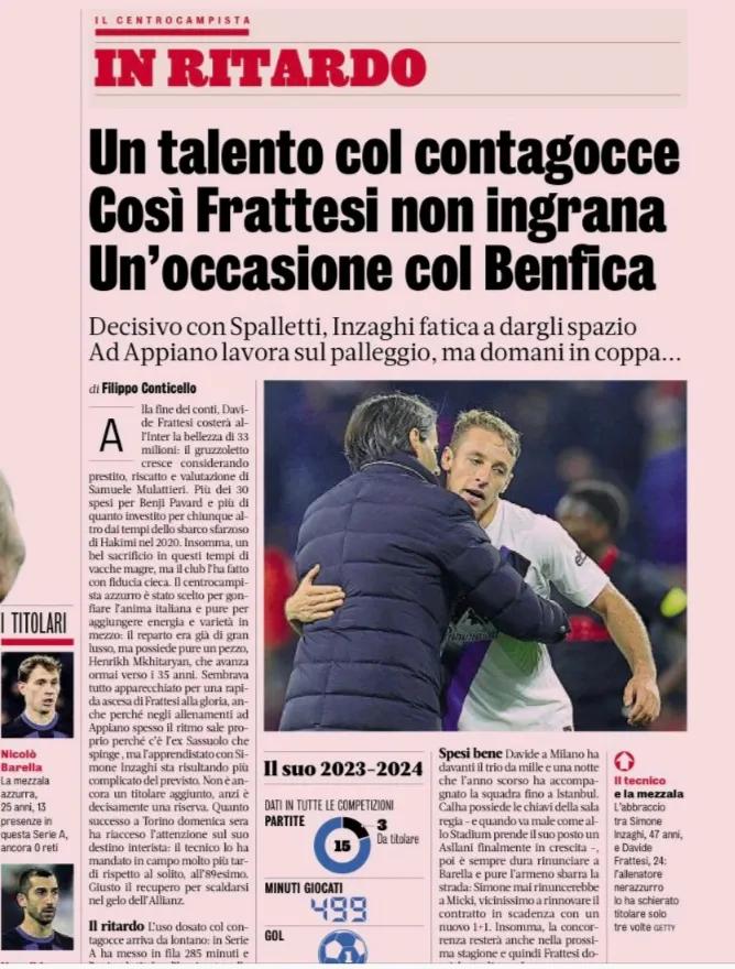 🇮🇹意大利足球🇮🇹
#足球惊喜# 
【米体】
弗拉泰西的训练态度让小英扎