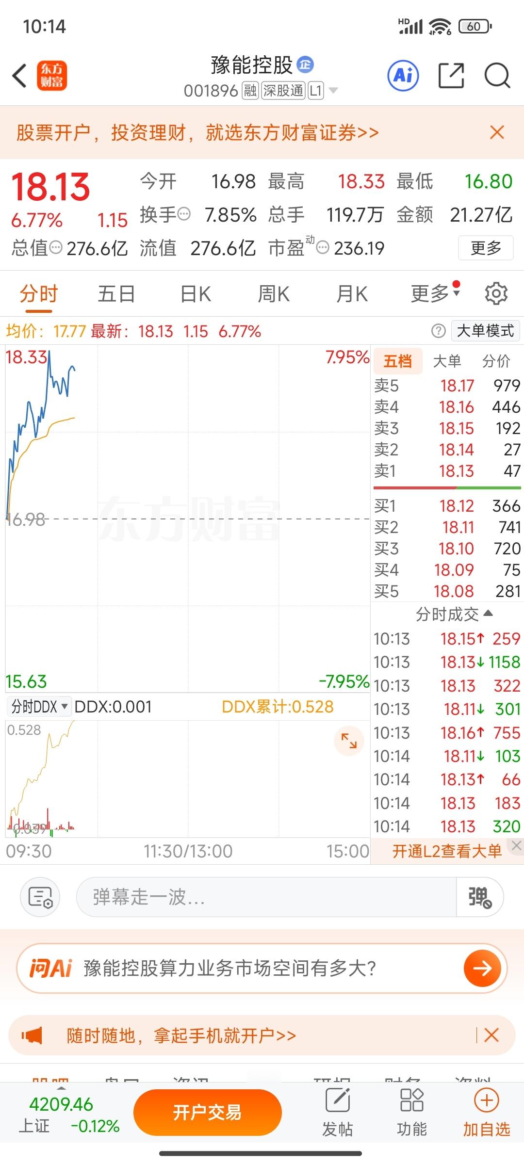 豫能控股，华策影视冲呀，，今天就靠你们俩了 