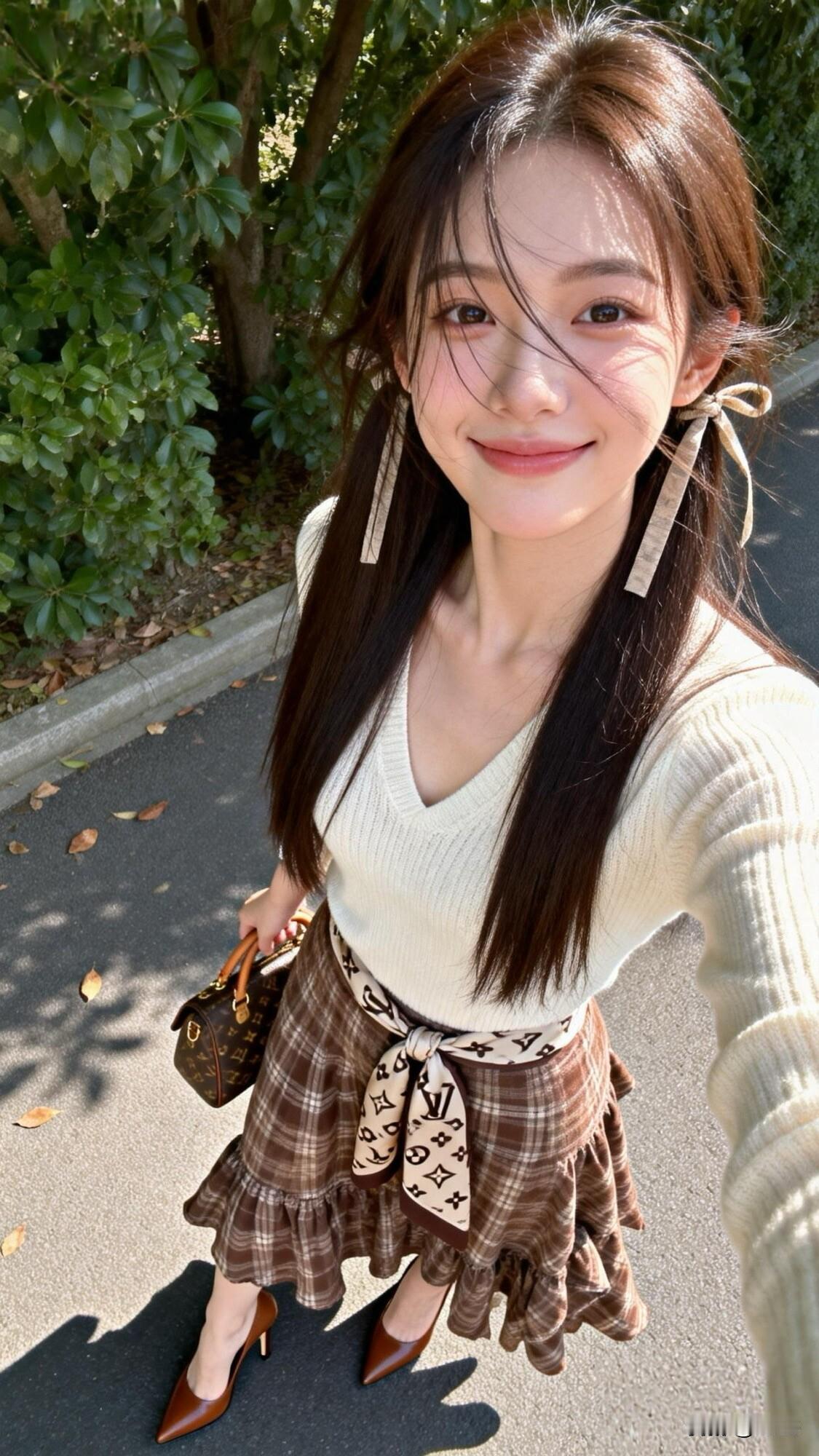 秋风拂面笑，芳心自逍遥。