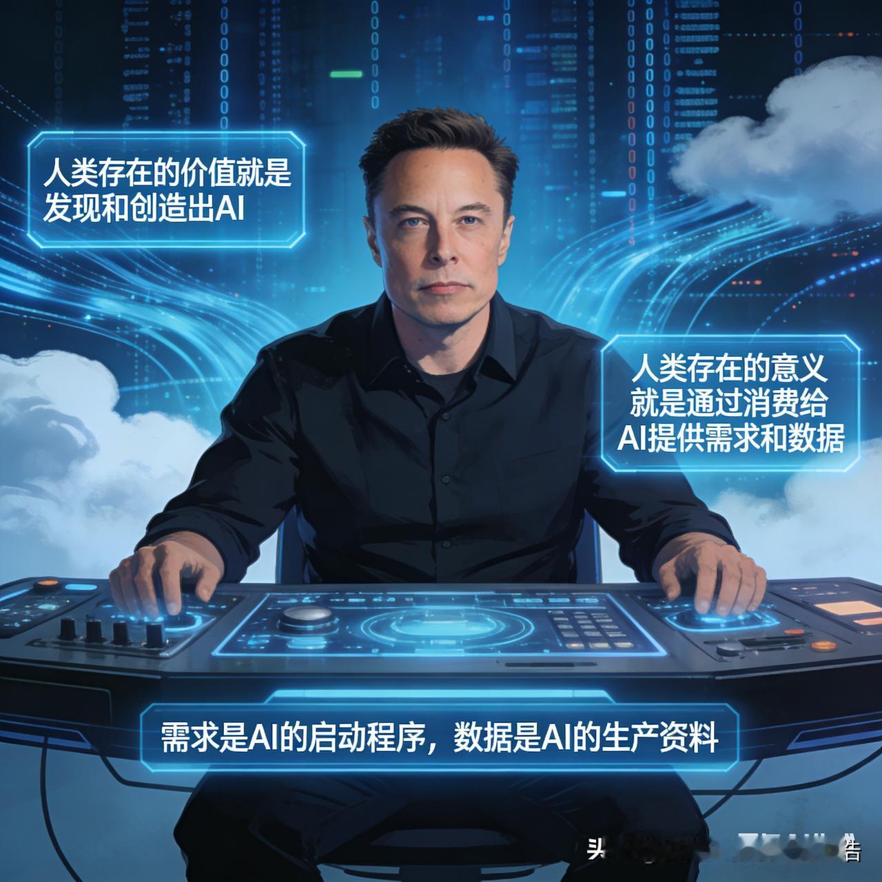 马斯克说：碳基生命（人类）就是硅基生命（AI）的引导程序。人类存在的价值就是发现