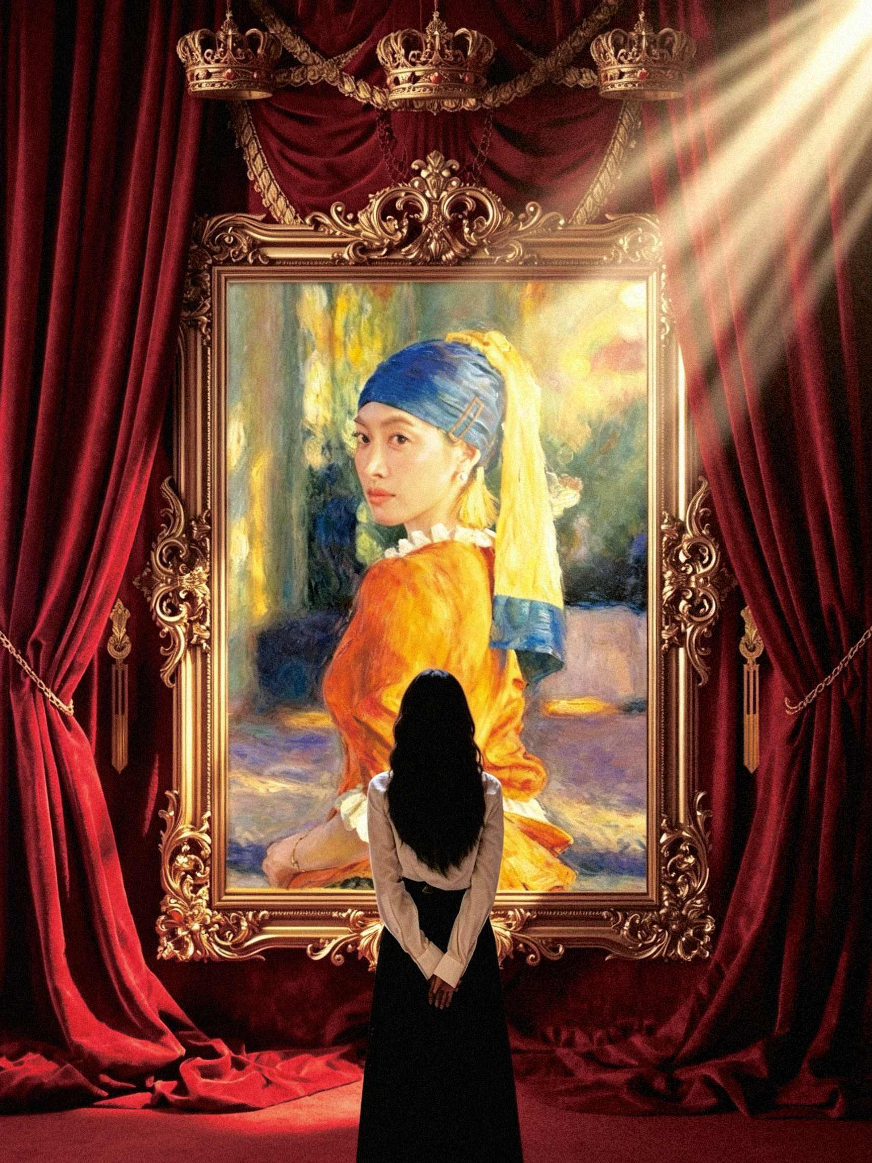 宋茜  油画少女 