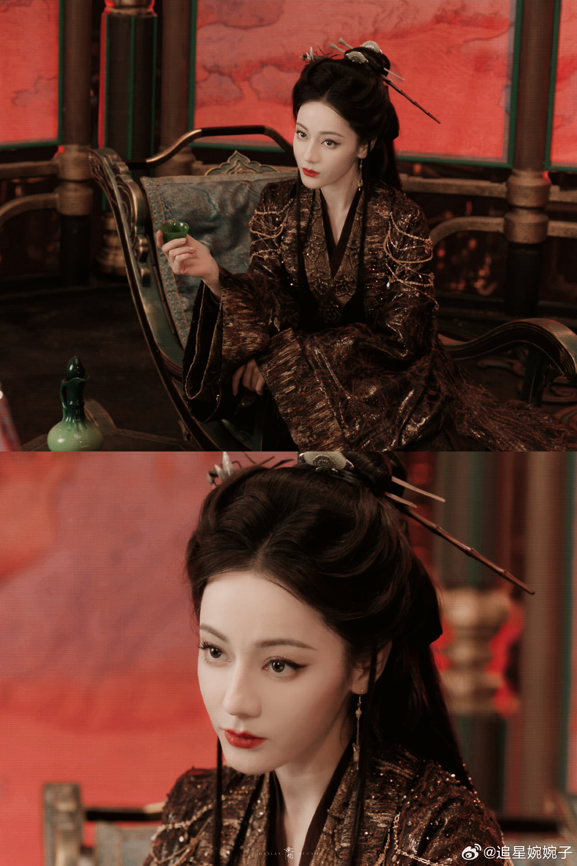 迪丽热巴这段好强的压迫感热巴精准拿捏角色反差，灵主的威严气场扑面而来，压迫感直接