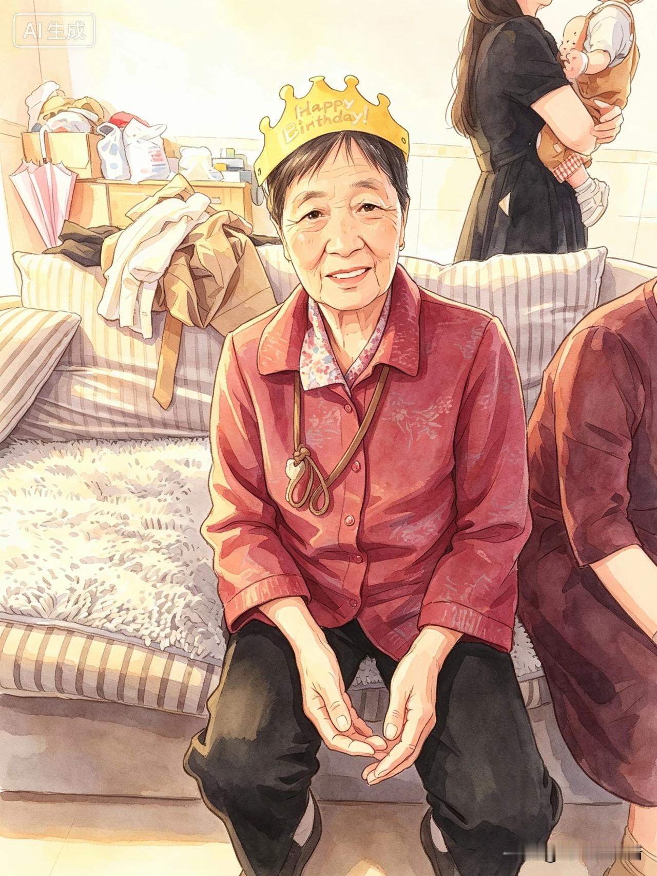 大姐的八十岁生日
大姐生于1947年，大我十七岁，侄儿侄女准备为她提前过八十岁