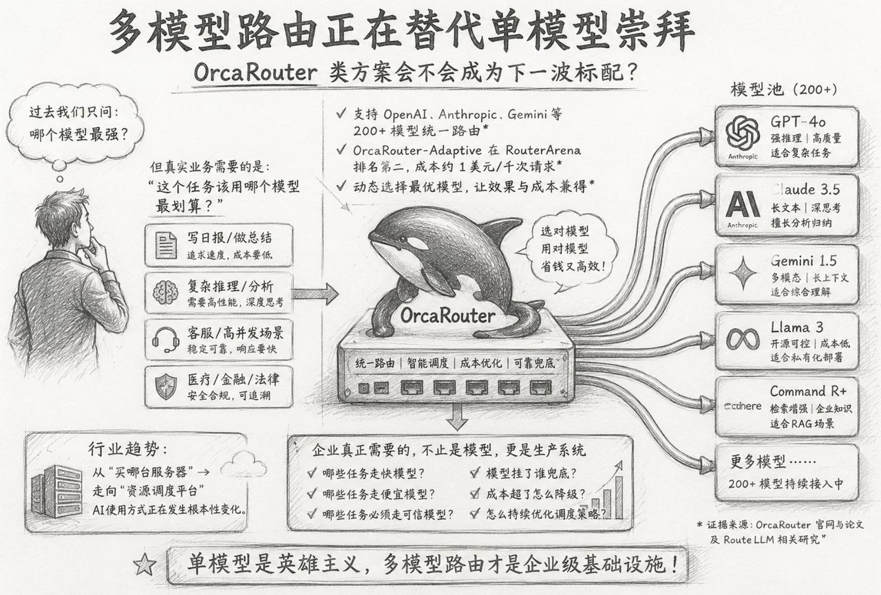 别再问哪个模型最强了，这个问题已经有点过时。

多模型路由，可能正在替代“单模型