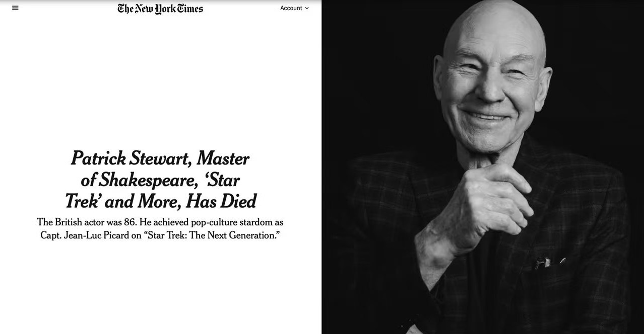 Oh No❗️Patrick Stewart X 教授 RIP🕯😢 ​​​