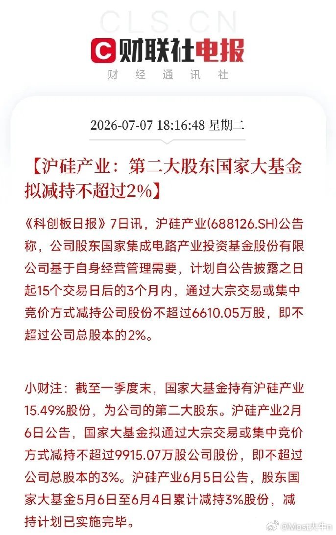 傍晚，一条公告悄然弹出，给今天本就剧烈震荡的半导体板块，又添了一把微妙的火不是业