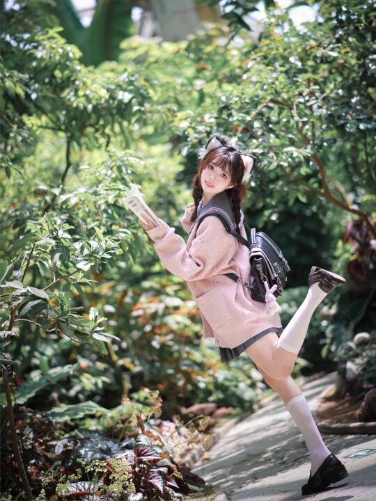 冬日温室jk | 穿梭在热带雨林🌴