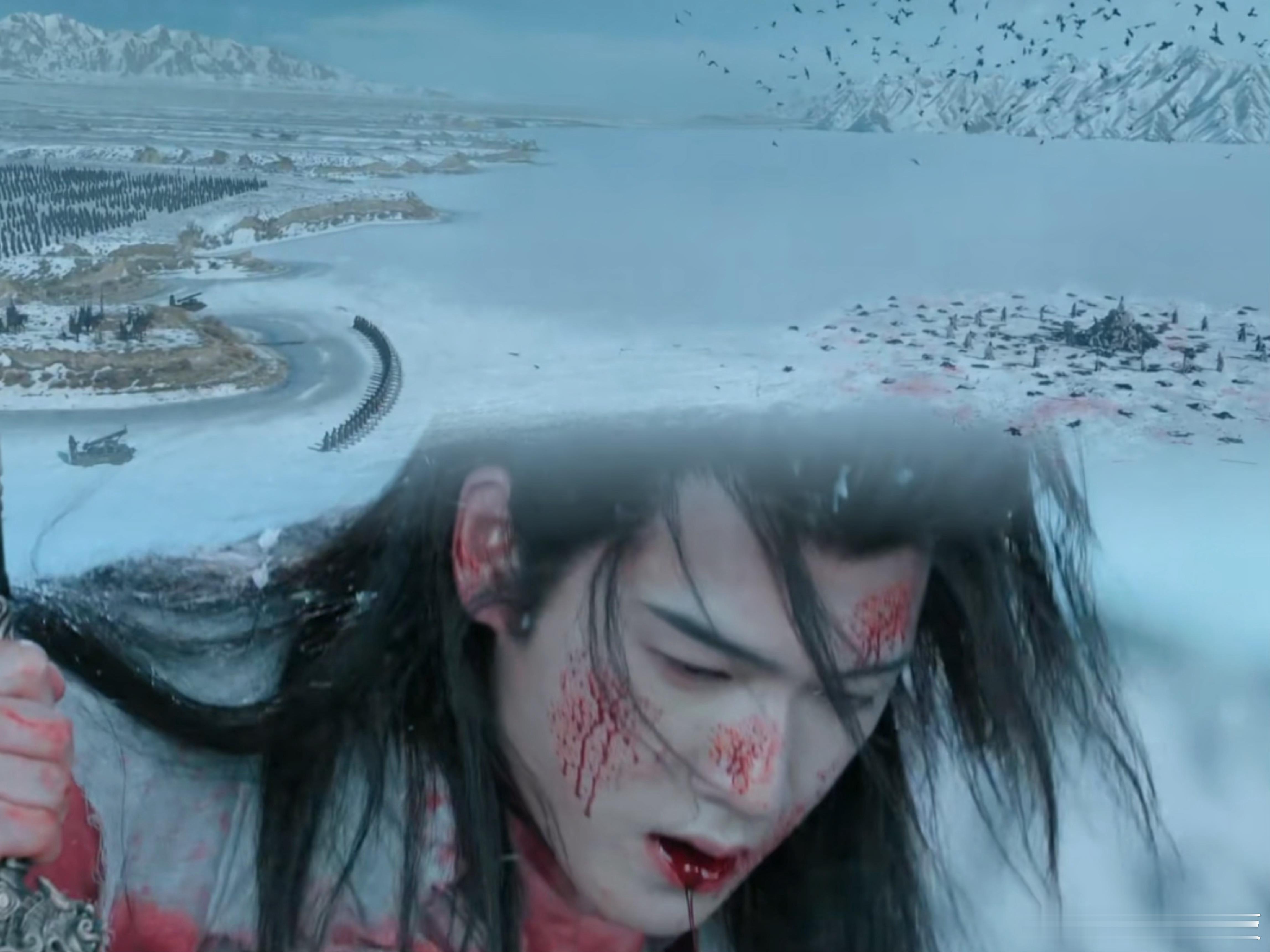 李昀锐冰湖重生名场面冰湖重生第1集1分31秒 李昀锐尸山之上的登场，满身伤痕却依