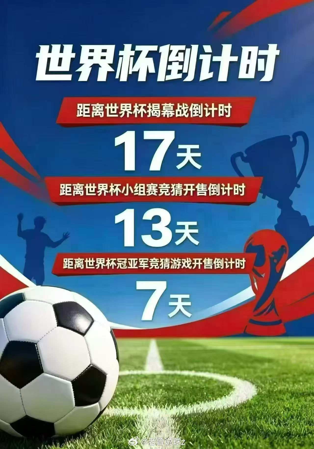 世界杯倒计时在一天一天减少，还没加入交流👗的朋友们抓紧进主页👗了！！！足球预