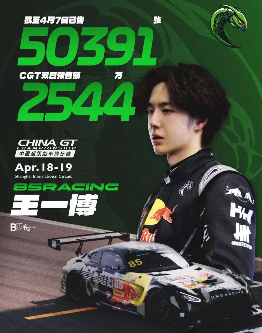 期待！！㊗️85号赛车手获取好成绩～王一博珠海试车无限热爱c