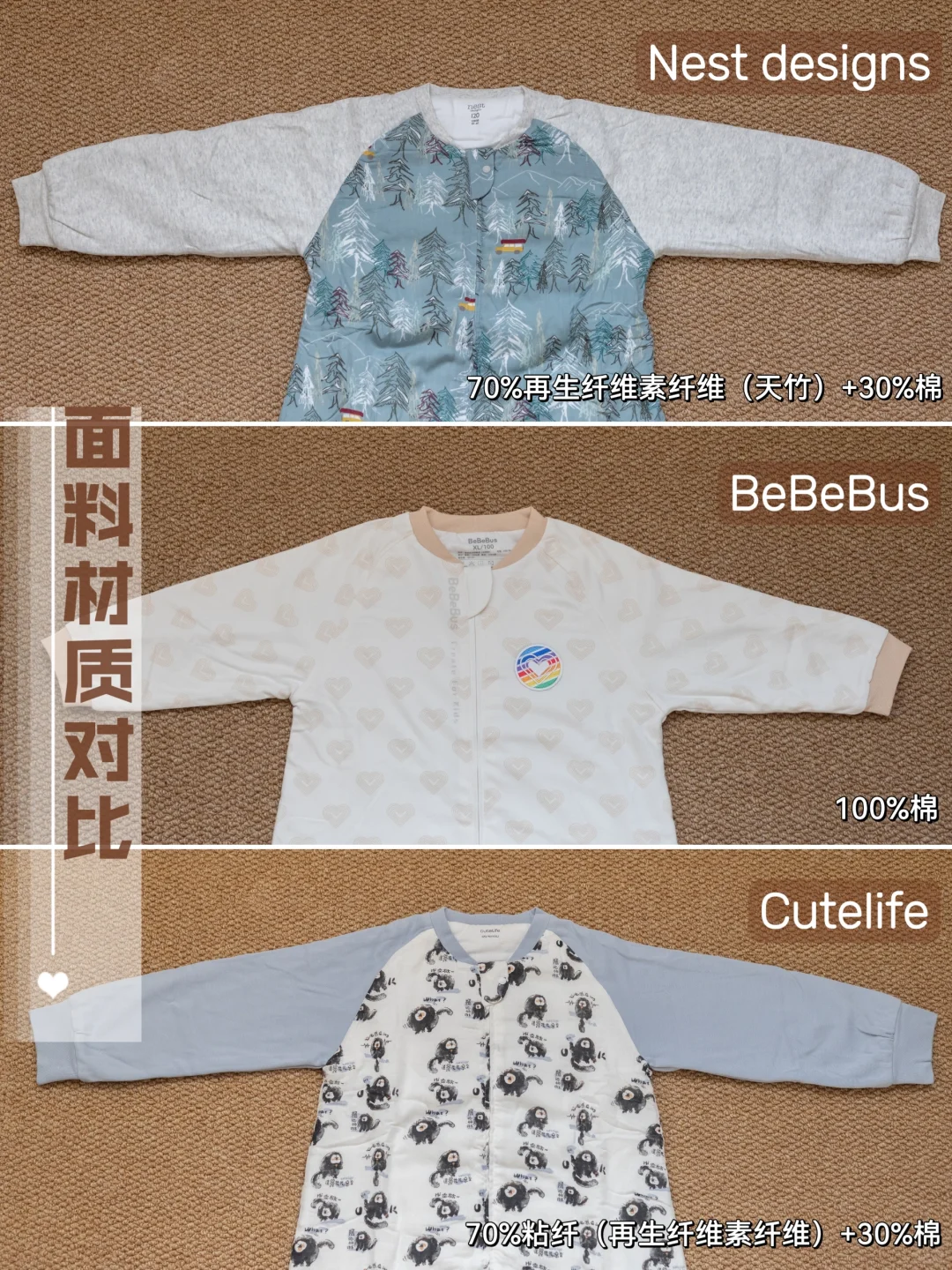 宝宝热门秋冬睡袋大比拼，天花板原来是它❗