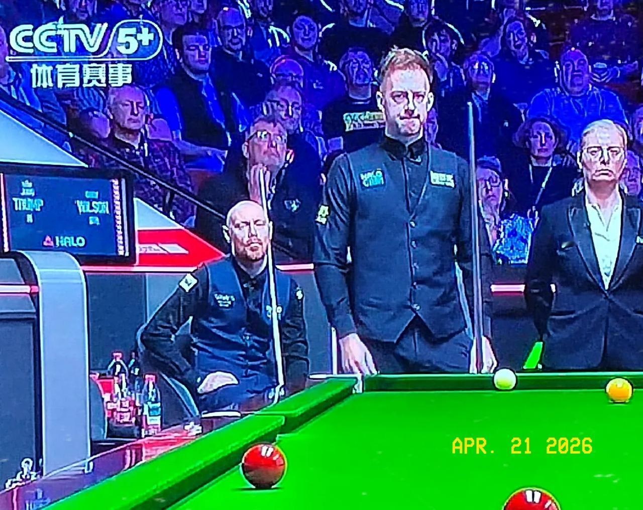 哇塞！CCTV5太够意思了！
今天下午5:00斯诺克世锦赛首轮两场英格兰德比，其