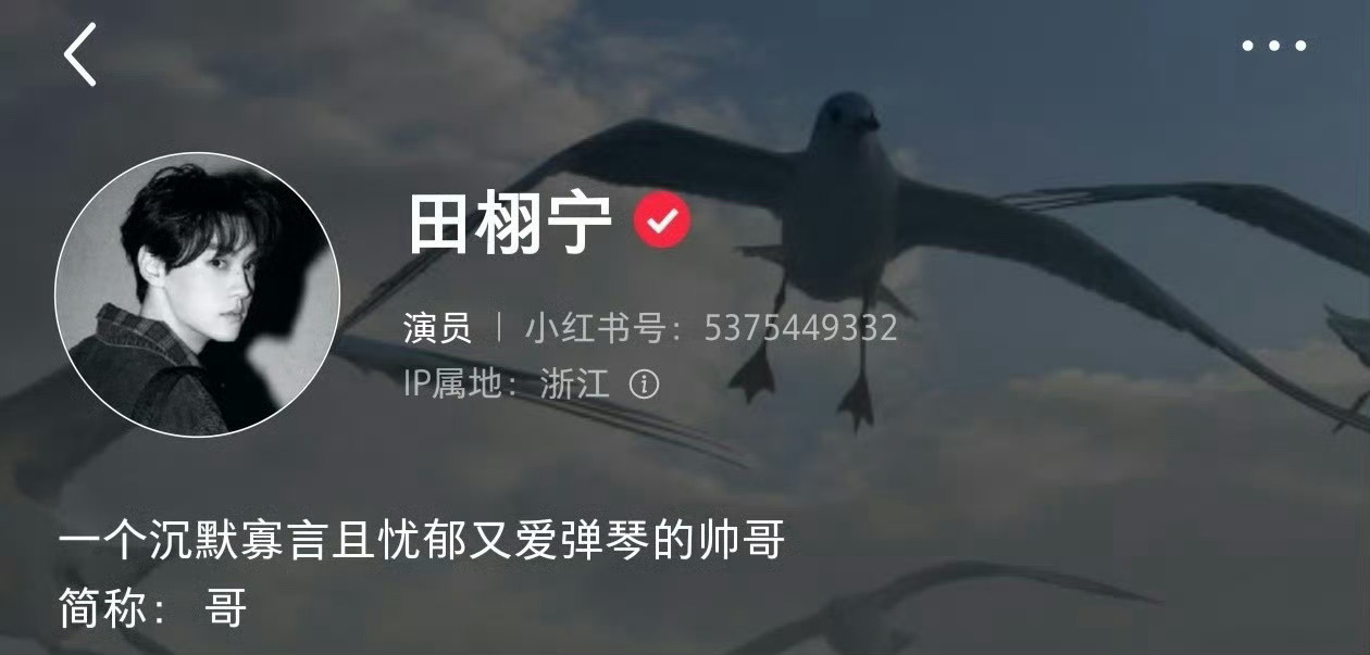 田栩宁工作室换头像了 我跟田栩宁审美一样，我也觉得这张好好看[泪奔] ​​​