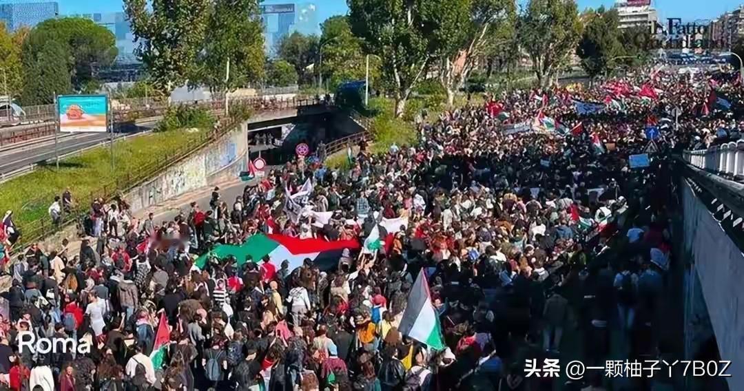 意大利掀起大规模罢工活动，多地民众走上街头表达诉求，场面十分热闹。此次罢工覆盖国