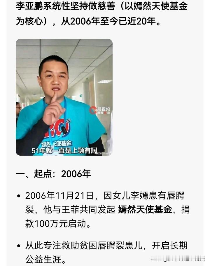 李亚鹏做公益已经近20年了，张雪的机车梦已做了整整20年，而陈光标从1996年第
