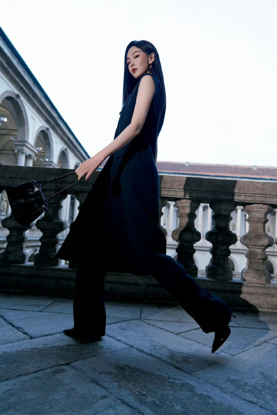 唐嫣Fendi大秀造型出图，糖姐好美 Fendi大秀