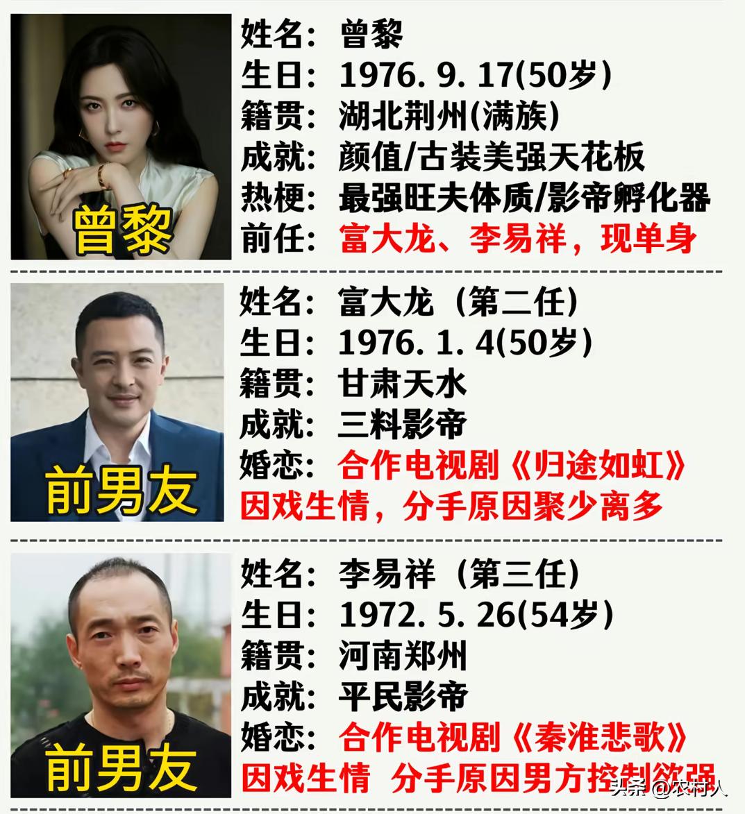 我想成为曾黎的第三个男朋友，虽然她已经年近五十，但是我不介意。我也不怕她给我戴绿
