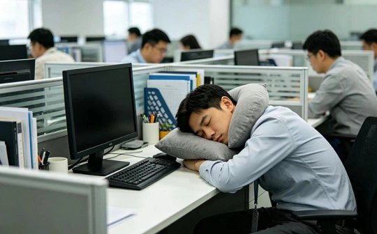 有没有体面一点的午休方式趴在桌上午睡，醒来手麻脸压红、发型全乱、脖颈酸痛；硬撑着