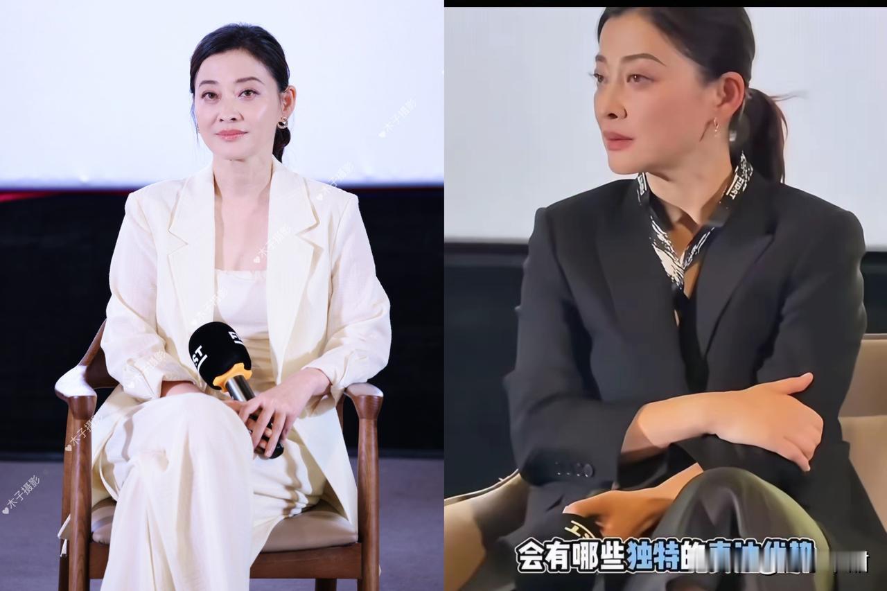 梅婷最近火了，
就因为一句大实话。
活动现场被问懵，她直接来了句“我没听懂”。