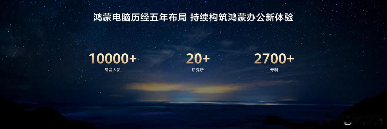 首款鸿蒙电脑亮相几个数据很有意思，浓缩了华为电脑系统发展的历程


5年布局
